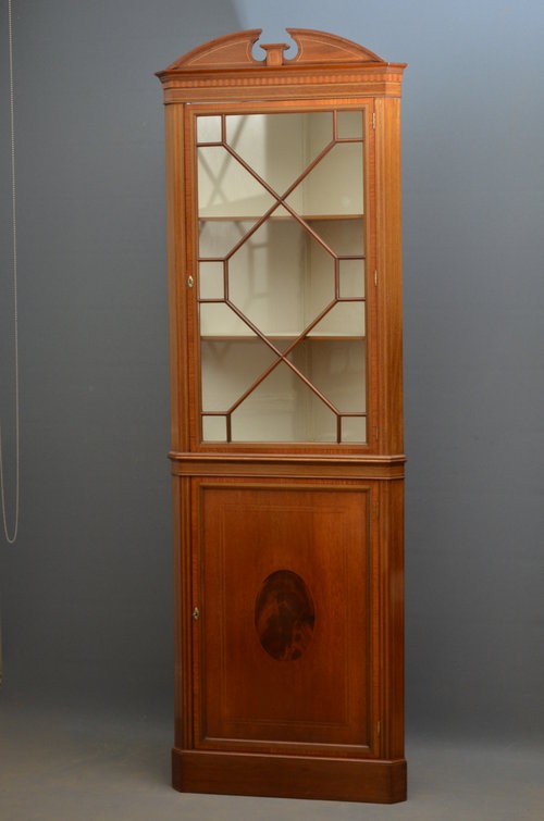 Edwardian Floor Standing Corner Cupboard sn3010