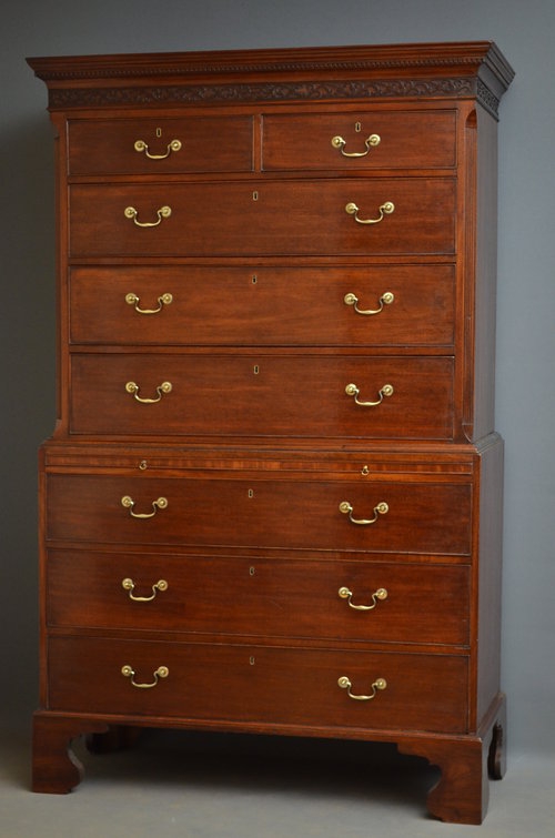 Georgian Chest on Chest Sn3043 