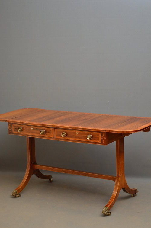 Regency Sofa Table - Rosewood Drop Leaf Sn3046