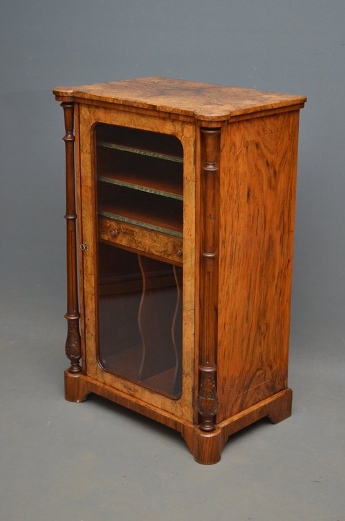 Victorian Music Cabinet in Walnut Sn3103 