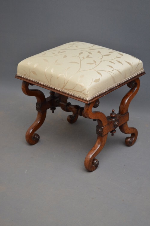 Early Victorian Dressing Stool Sn3052 