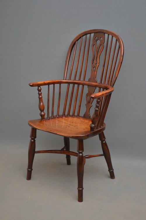 Early Victorian Windsor Chair Sn3124