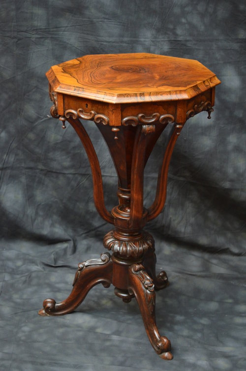 Exceptional Early Victorian Trumpet Work Table Sn025 