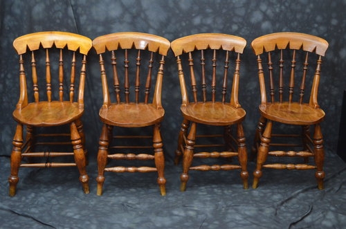4 Victorian Kitchen Chairs Sn054