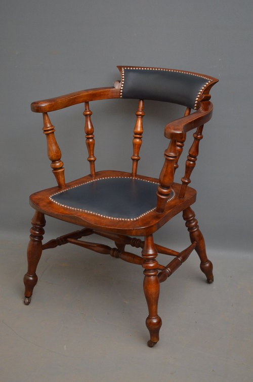 Victorian Desk Chair - Smokers Bow Sn052 