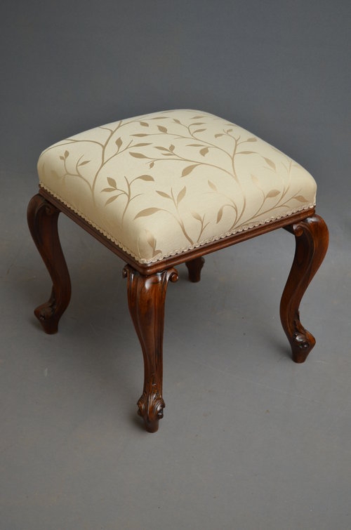 Early Victorian Dressing Stool - Rosewood Stool