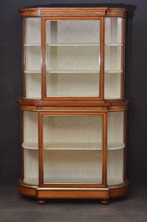 Exceptional Edwardian Display Cabinet Sn3206