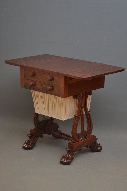 Fabulous Regency Work Table in Mahogany sn046
