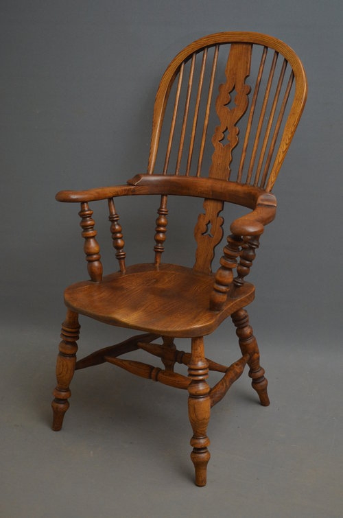 Early Victorian Windsor Chair  Sn3201 