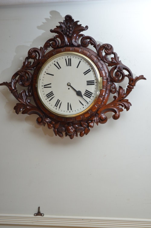 Exceptional Victorian Wall Clock