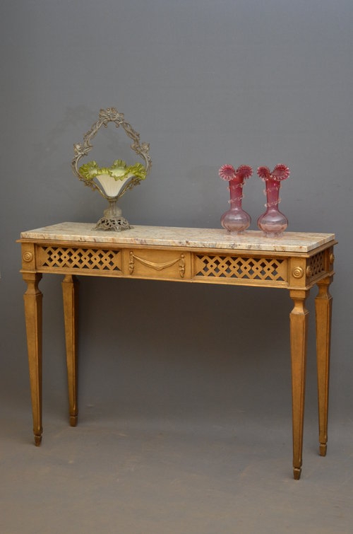 Turn of the Century Console Table - Gilded Table Sn3275
