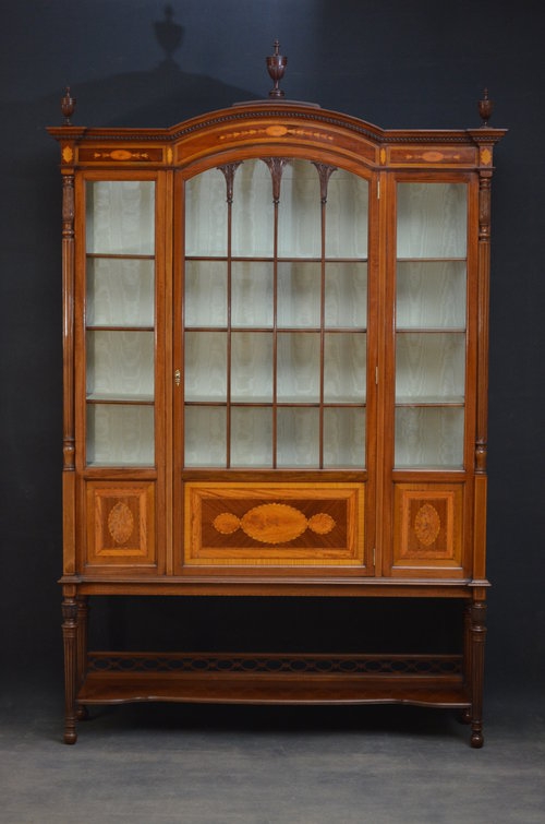 Exceptional Edwardian Display Cabinet - Vitrine Sn3339  