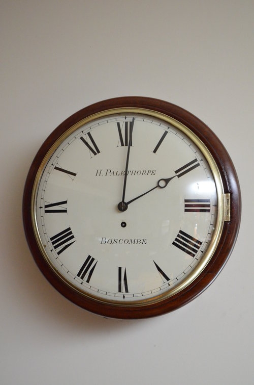 Victorian Fusee Wall Clock, Palethorpe, Boscombe Sn3149 