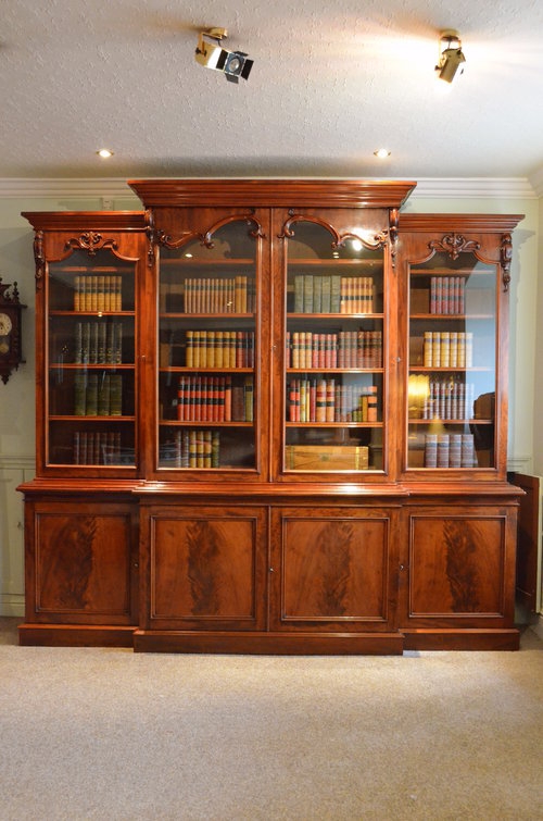 Truly Excellent Victorian Library Bookcase Sn3323  
