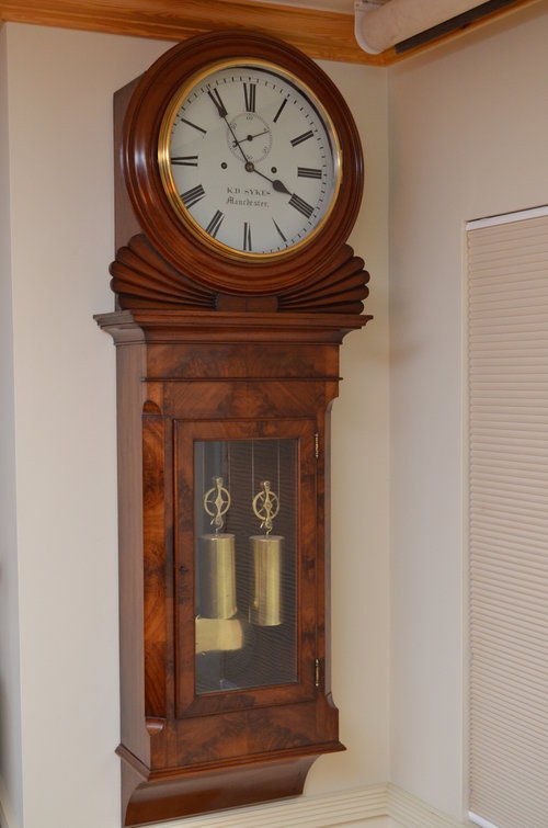 Antique Exceptional Regency Wall Clock by K.D Sykes Sn3359