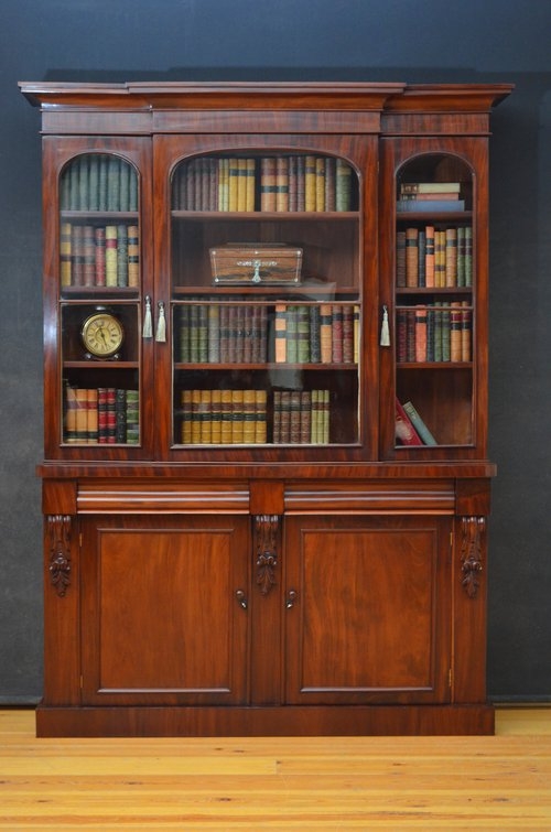 Fine Victorian Bookcase in Mahogany Sn3175