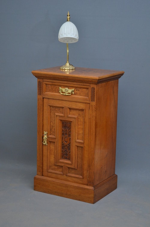 Victorian Pollard Oak Pedestal Cupboard Sn3423