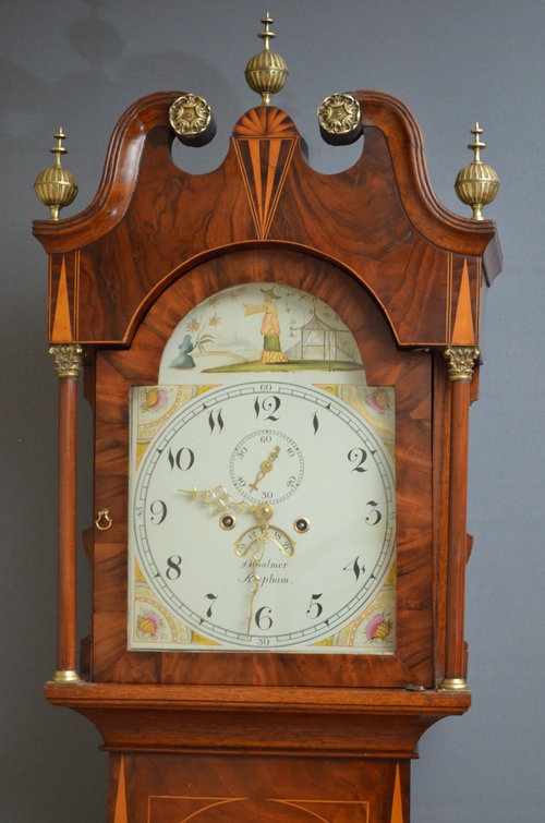 Georgian Longcaase Clock by J. Woolmer Reepham Sn3370