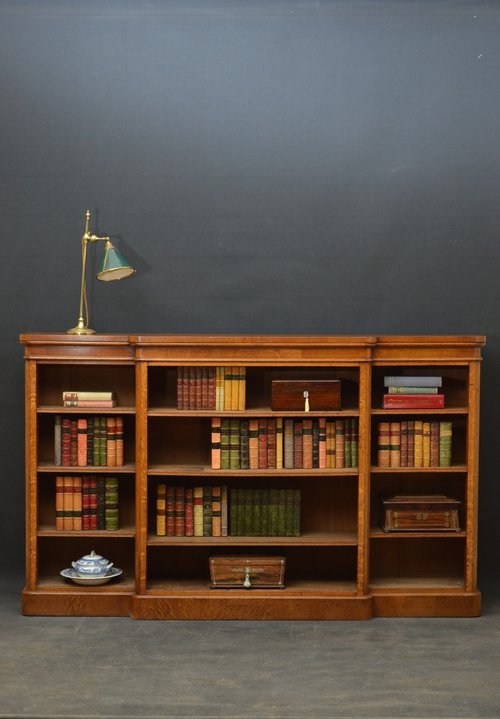 Victorian Oak Open Bookcase sn3155