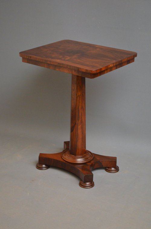 Fine William IV Rosewood Lamp Table Sn3498 