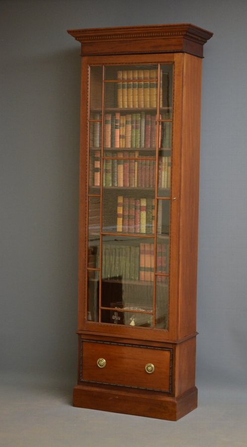 Tall and Slim Mahogany Bookcase Sn3501