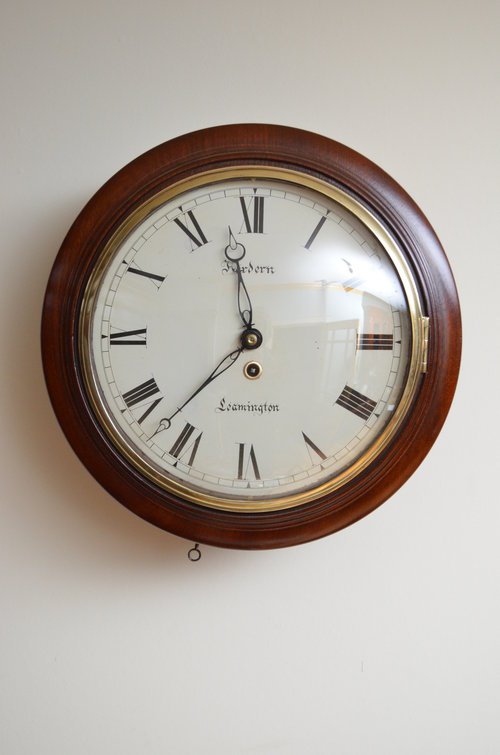 Fine Early Victorian Wall Clock, Morden Leamington Sn3412