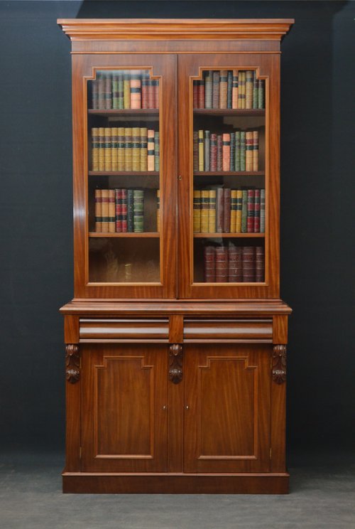 Fine Victorian Mahogany Bookcase Sn3533