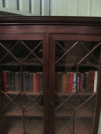 Antique Antique Georgian Astragal Glazed Oak Bookcase c1780