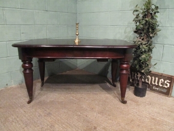 Antique ANTIQUE VICTORIAN MAHOGANY DINING TABLE SEATS 6 - 14 W6797/20.2