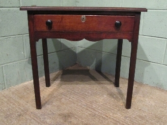 Antique ANTIQUE GEORGIAN COUNTRY OAK SIDE TABLE LOWBOY C1780 W7017/22.10