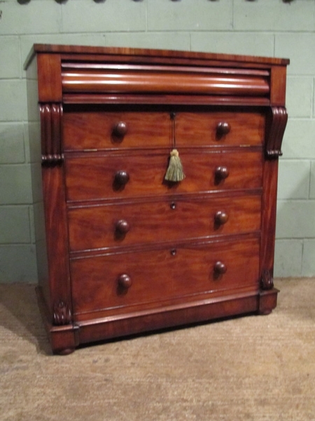 Antique Antique Victorian Mahogany Scotch Chest of Drawers w7021/9.7