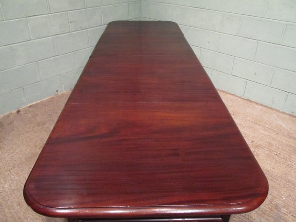 ANTIQUE VICTORIAN MAHOGANY DINING TABLE SEATS 6 - 14 W6797/20.2