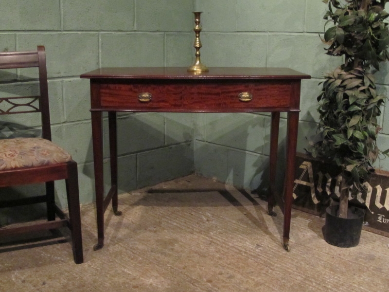 Antique Edwardian Mahogany Bow Front Side Table w7057/20.8