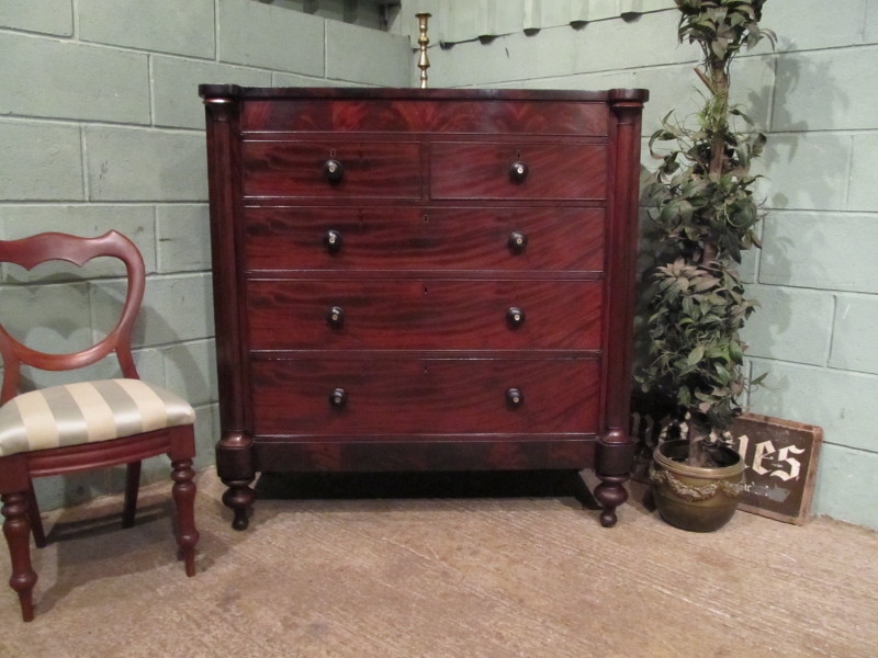 ANTIQUE VICTORIAN MAHOGANY SCOTCH CHEST OF DRAWERS 7085/1.10