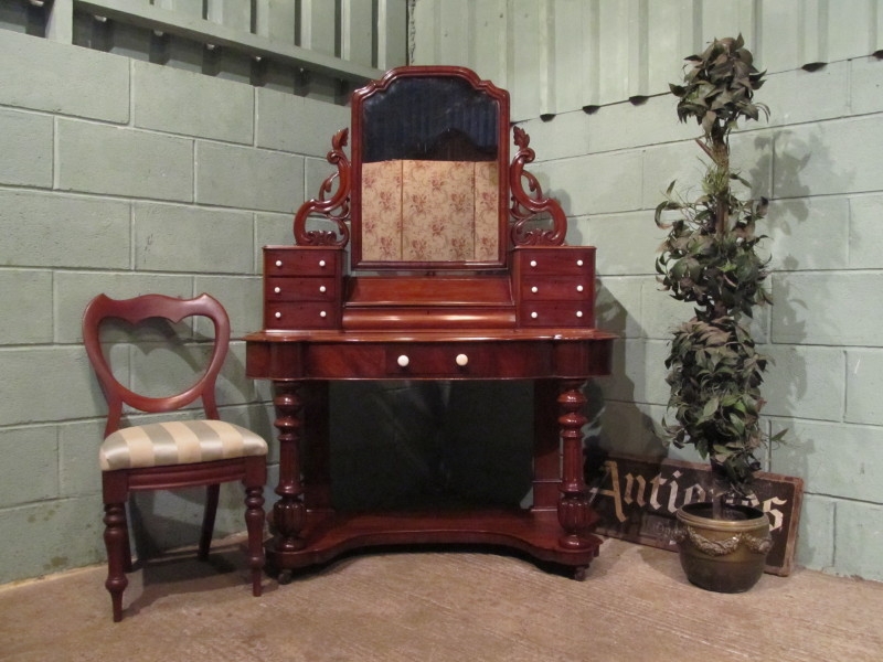 Antique Victorian Mahogany Duchesse Dressing Table w7093/8.10
