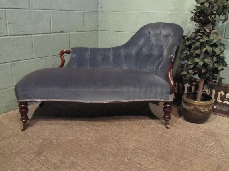 ANTIQUE VICTORIAN ROSEWOOD CHAISE LONGUE W7189/5.11