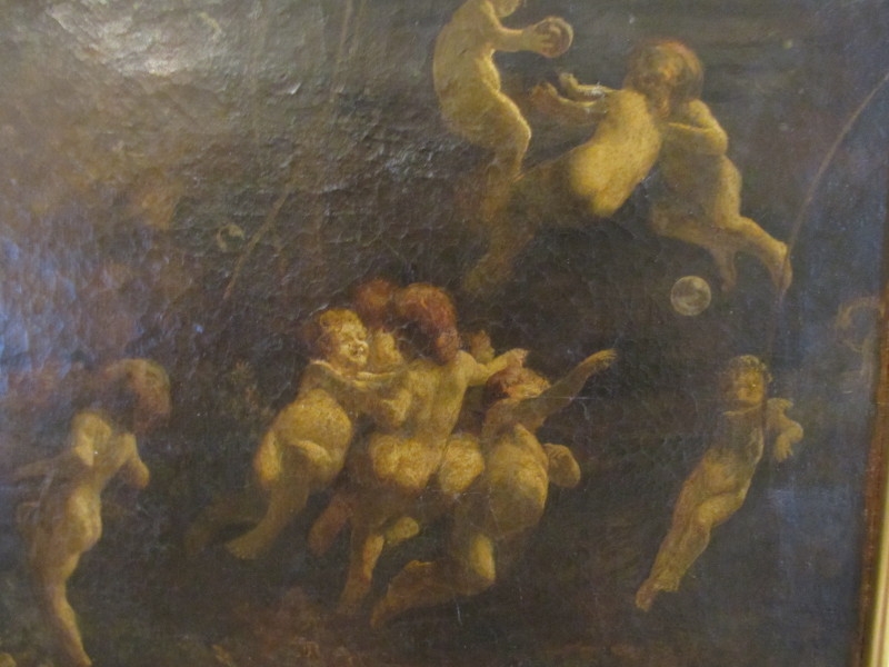 The Water Babies Oil on Canvas signed Arthur Kynaston (1876-1915) wj3/7.1 