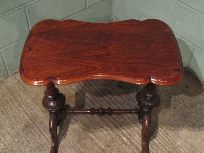 ANTIQUE LATE VICTORIAN ROSEWOOD SIDE TABLE C1890 W7417/1.4