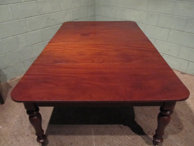 ANTIQUE VICTORIAN MAHOGANY EXTENDING  DINING TABLE SEATS 10-12 W7429/8.4