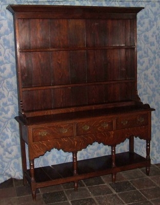Wonderful Antique Georgian / Early VICTORIAN Oak South Wales Pot Board Dresser
