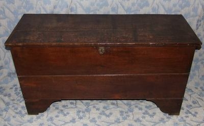 Antique Antique GEORGIAN Oak Coffer / Sword Chest Box / Blanket Box c1720 (36)