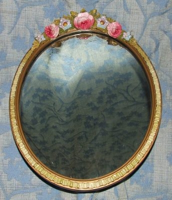 Antique Bevelled Glass BARBOLA Wall Hanging Mirror (a2)
