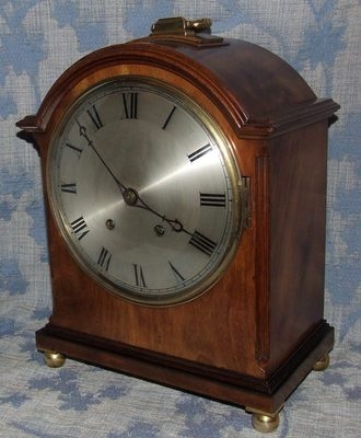 Antique Mahogany Bracket Mantel Clock : Winterhalder & Hoffmeier W & H Sch (66)