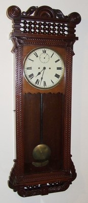 Massive Oak 30 DAY NEW HAVEN CLOCK COMPANY USA Wall Clock 4ft High : Working