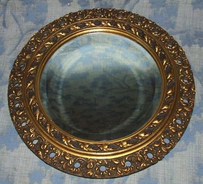 French Antique Carved Gilded Bevelled Glass Mirror (6)