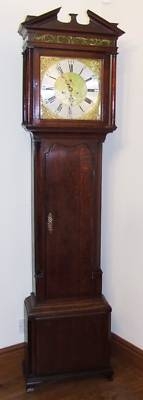 Antique Longcase Grandfather Clock HARRISON WARRINGTON