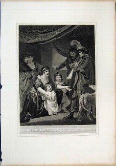Print 1800 Lady Eliz Gray Edward Iv Protect Childr