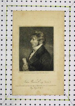 Print 1815 Portrait John Bacon Engraved Blood 115B