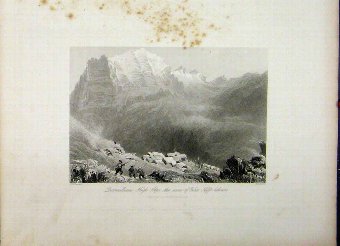 Print 1844 Dormeilleuse Alps Felix Neffs Labours M