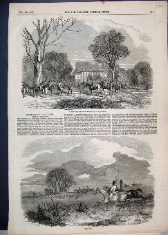 Print 1848 Queens Staghounds Hillingdon Horses 76M
